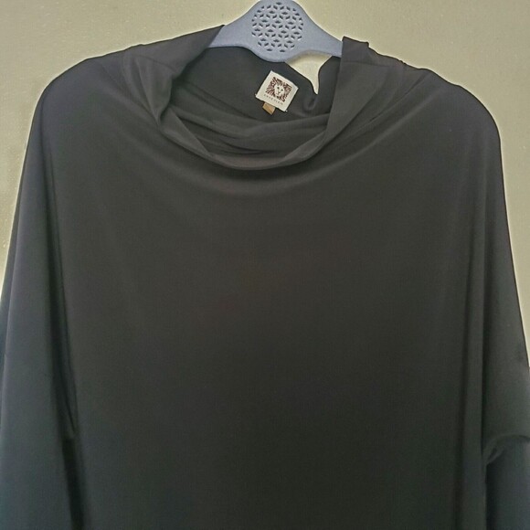 Anne Klein Tunic Top Blouse Lagenlook Asymmetric Stretchy Artsy Women's Size XL - Picture 3 of 16